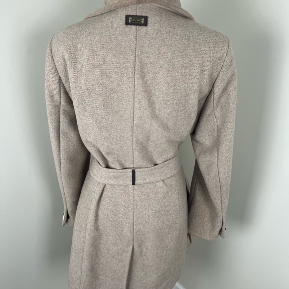 Calvin Klein Beige Women's Wool Blend Coat - Picture 4 of 9